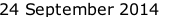 24 September 2014